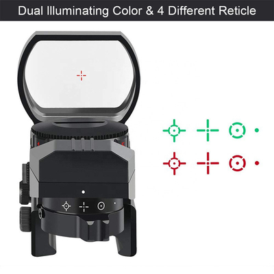 20MMの赤い点のレーザー光線写真4つのレチクルの作戦の照準を反射照準具