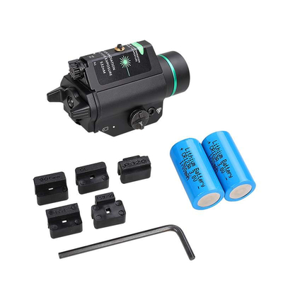 銃のヘルメットのためのIP66 1000lmの緑レーザーの戦術的な懐中電燈